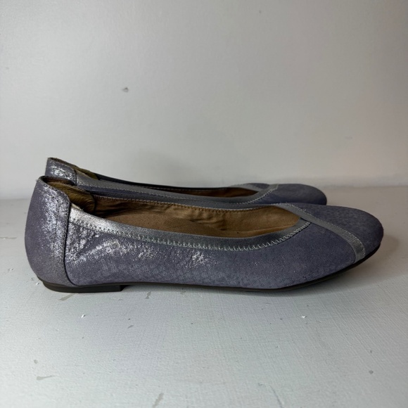 Vionic Caroll Spark Pewter Ballet Flats Sparkly Lavender Shoes - Picture 2 of 10